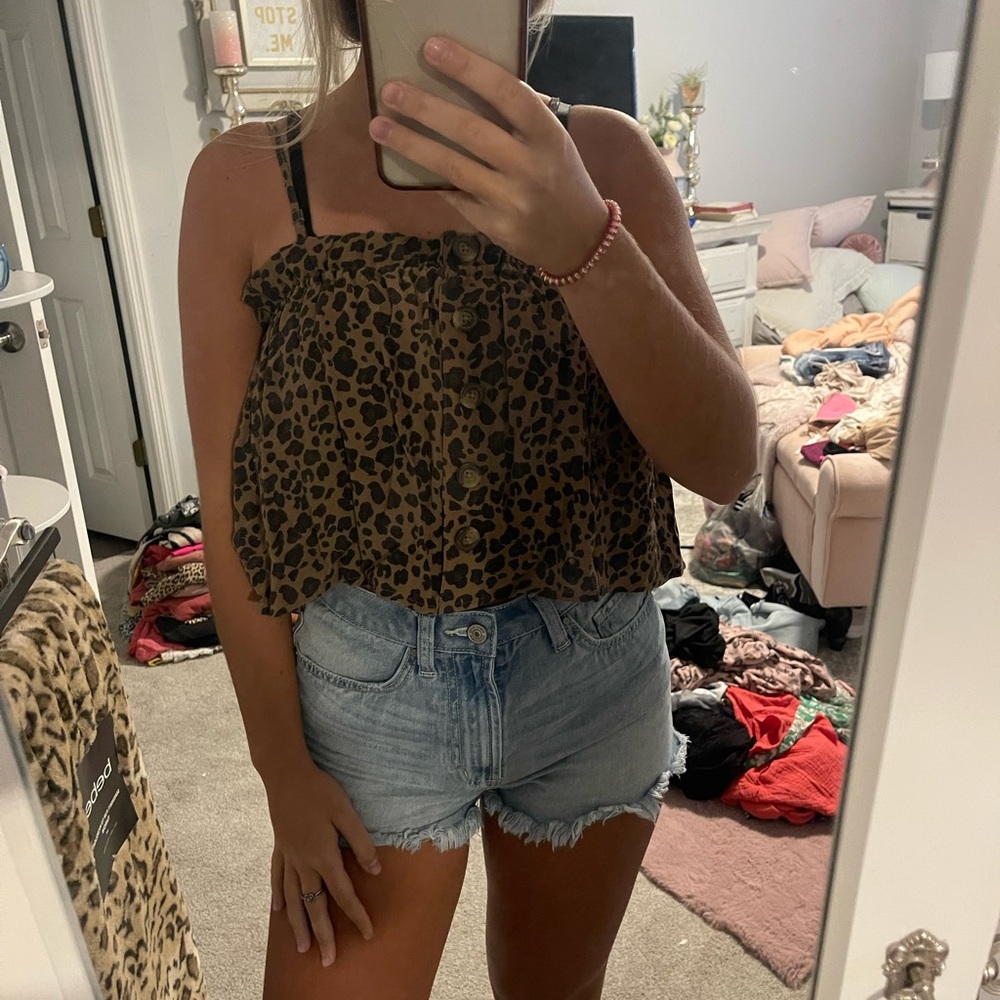 leopard tank top